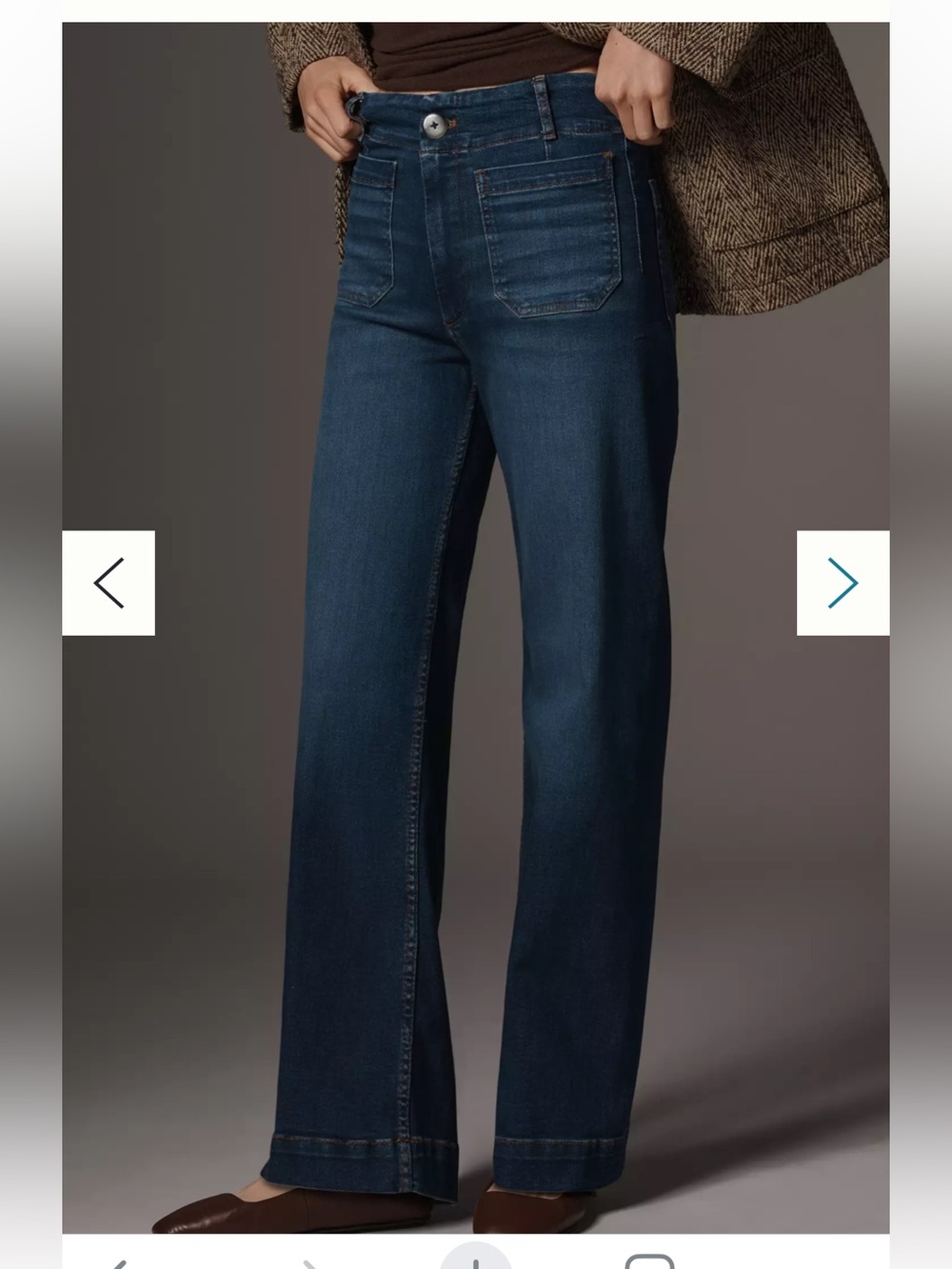 THE COLETTE FULL-LENGTH WIDE-LEG JEANS BY MAEVE - Picture 2 of 6